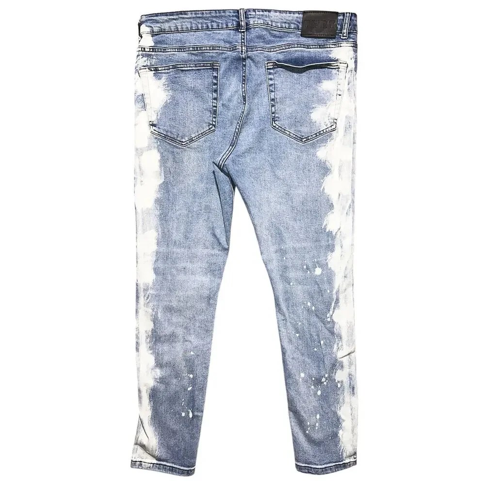 THRT Dreamer Distressed High-Rise Straight Leg Stretch Jeans Men's 40X30